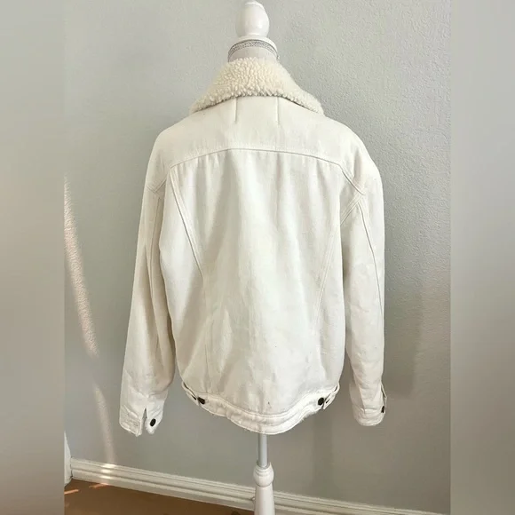 Cream Sherpa-Lined Jacket - Picture 2 of 4